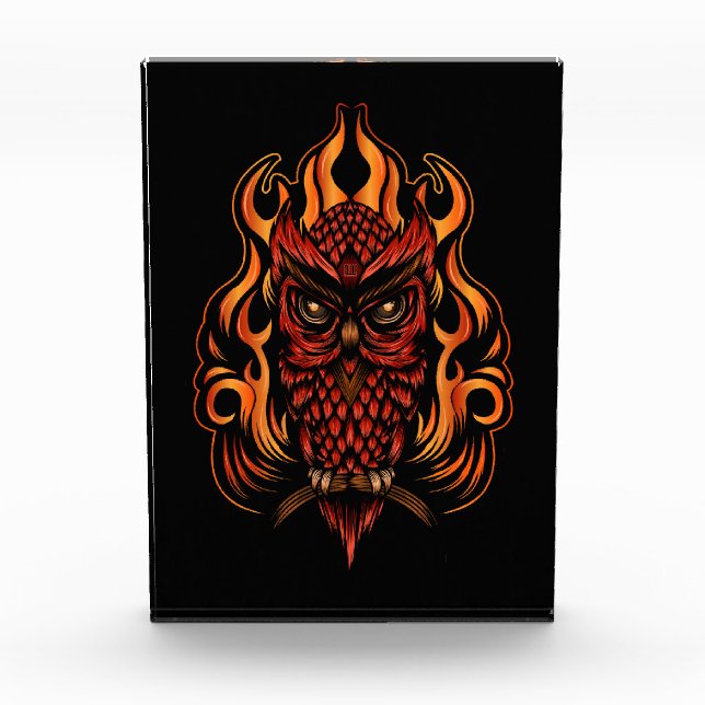 Bloc Photo Fire owl (Devant)