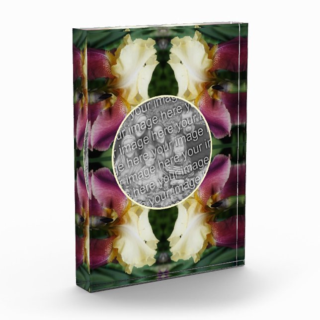 Bloc Photo Fleur Iris Jaune Créez Votre Propre (Gauche)