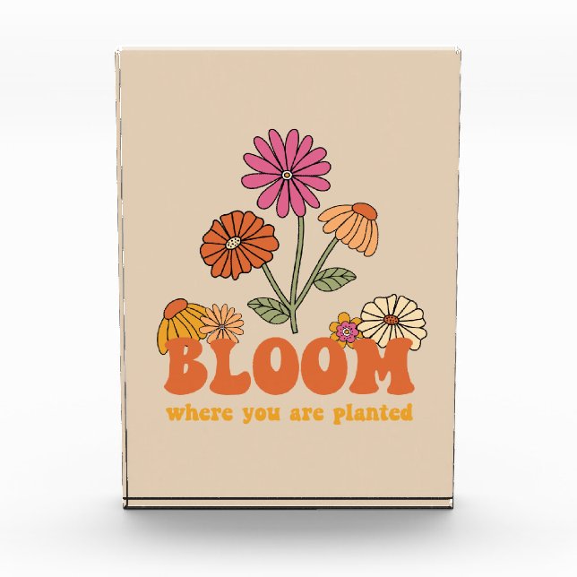 Bloc Photo Fleur Où vous êtes planté (Devant)