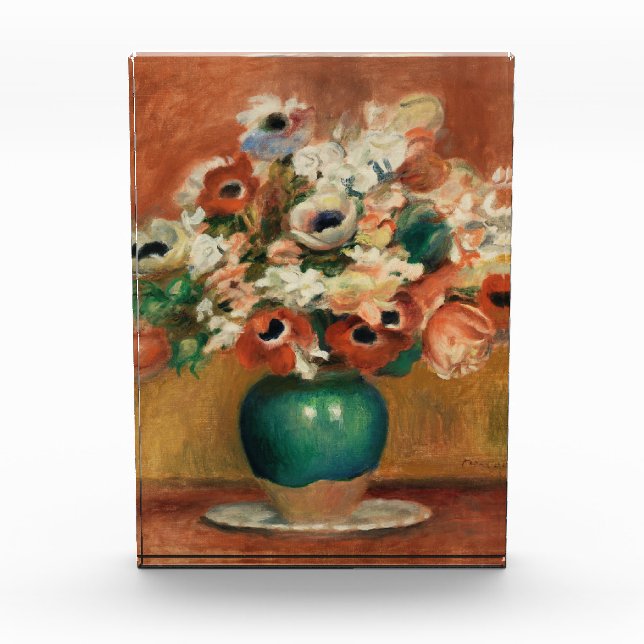 Bloc Photo Fleurs de Renoir Impressionist Art Peinture (Devant)