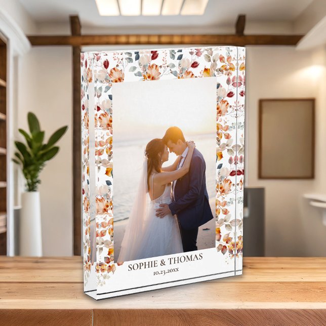 Bloc photo floral personnalisé (Créateur téléchargé)