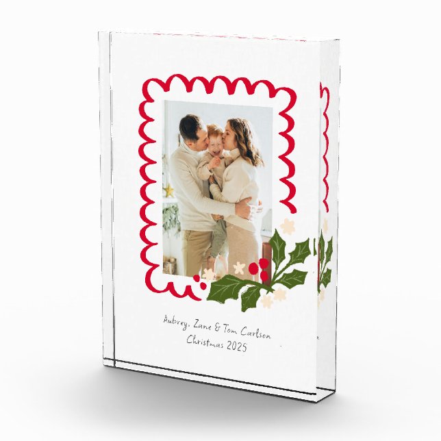 Bloc Photo Frame Festif de Saint Jacques avec Momento de Noël (Droite)