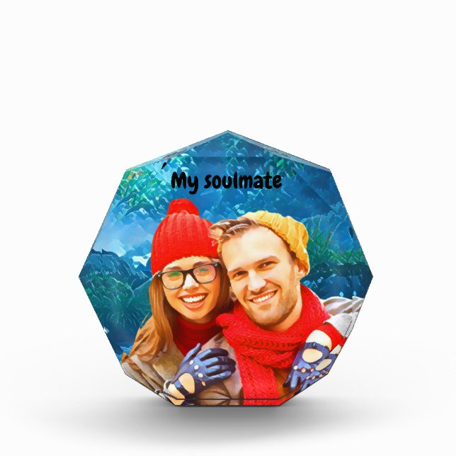 Bloc Photo fresh modern personalized design red hearts (Devant)