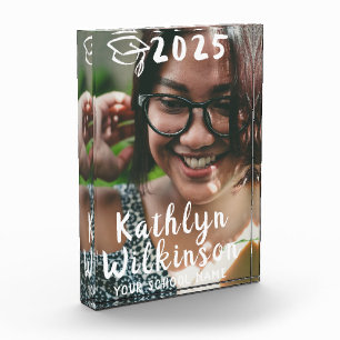 Bloc Photo Fun Décontracté Script Graduation simple