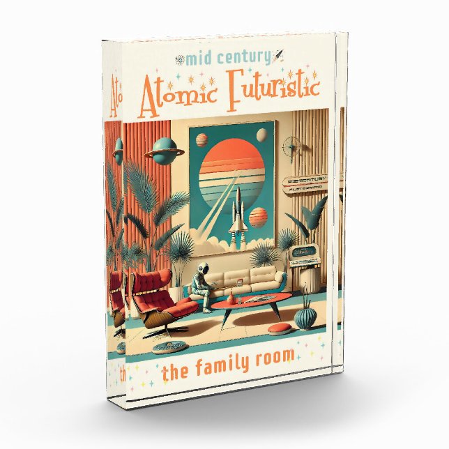 Bloc Photo Futuriste atomique Floride Espace Age Chambre Fami (Gauche)