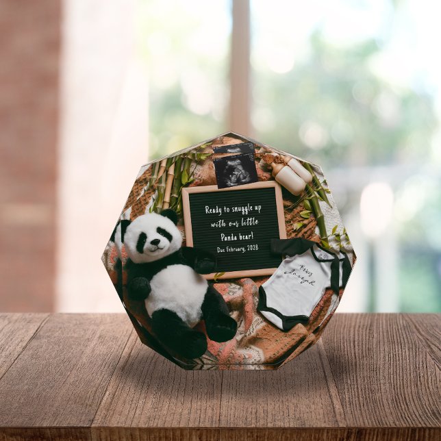 Bloc Photo Garde de l'annonce de grossesse de panda bohème ne (Créateur téléchargé)