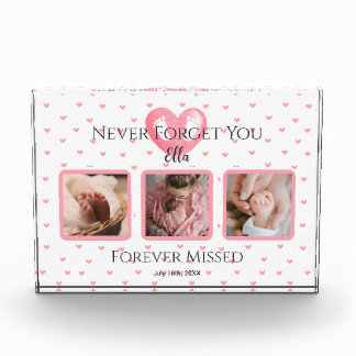 Bloc Photo Garde photo personnalisée Baby Girl Memorial