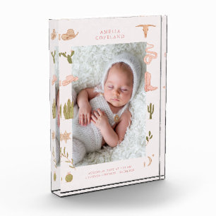 Bloc Photo Garde photo verticale Western Cowgirl Baby