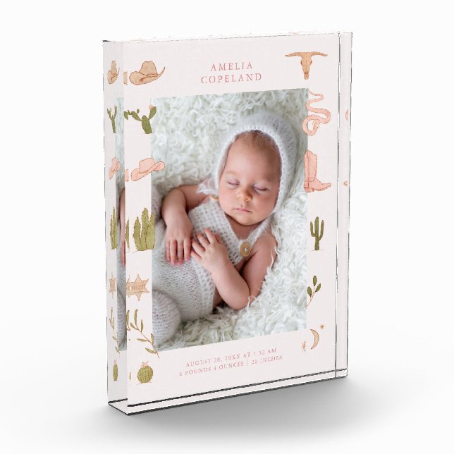 Bloc Photo Garde photo verticale Western Cowgirl Baby (Gauche)