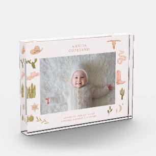 Bloc Photo Gardien photo horizontal Western Cowgirl Baby