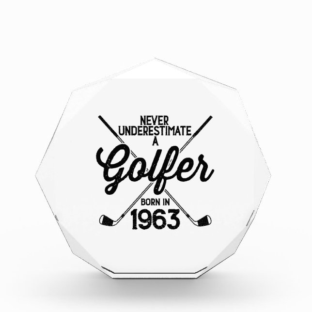 Bloc Photo Golfeur de 60 ans Golfing de 1963 de 60e Golfeur (Devant)