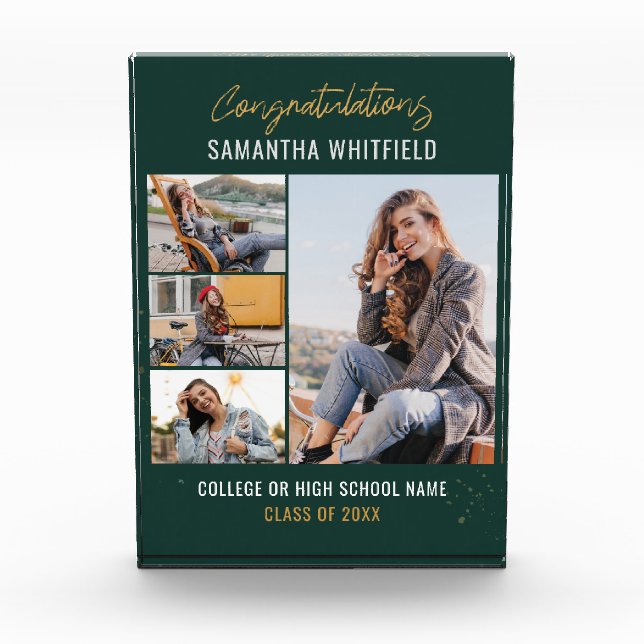 Bloc Photo Graduation Green 2024 Grad (Devant)