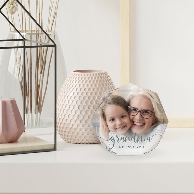 Bloc Photo Grand-mère, on t'aime | Superposition de script (Créateur téléchargé)