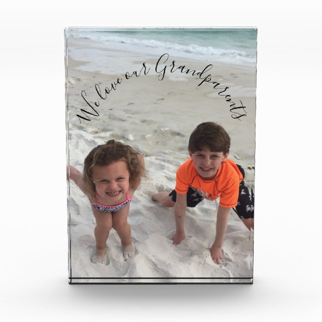 Bloc Photo Grand-Parents Photo Personnalisée Des Petits-Enfan (Devant)