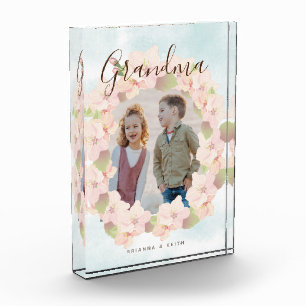 Bloc Photo Grandma rose cerise en fleurs