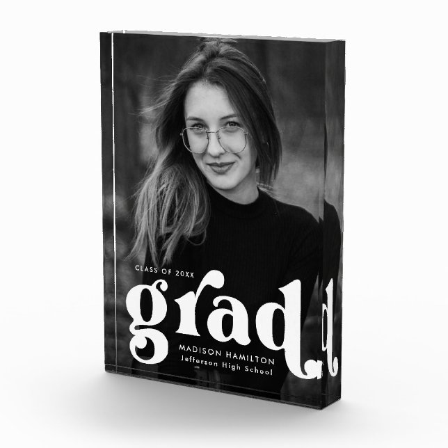 Bloc Photo Gras Typographie Blancs Graduation (Droite)