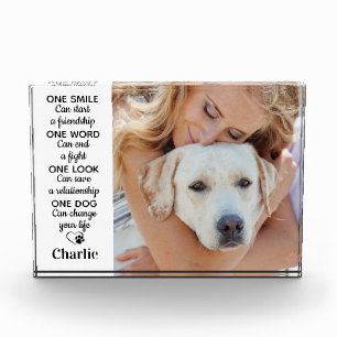 Bloc Photo Guichet Amoureux des chiens personnalisé Garder un