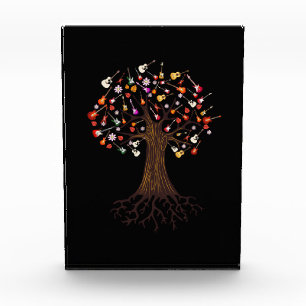 Bloc Photo Guitariste Arbre Guitare Anniversaire