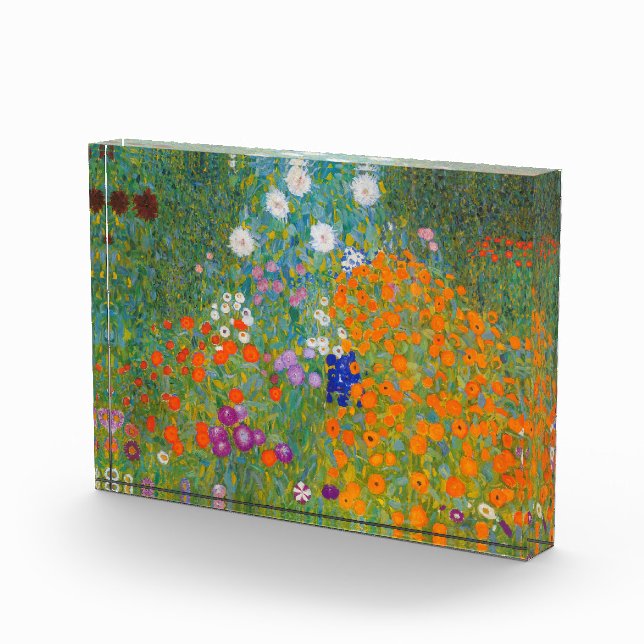 Bloc Photo Gustav Klimt - Jardin des fleurs (Droite)