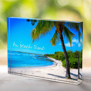 Bloc Photo Hawaii Palm Tree Plage Tropicale Sur Plage