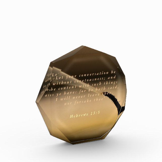 Bloc Photo Hébreux 13:5 (Gauche)