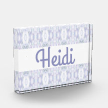 Heidi Imprimer Bloc décoratif en acrylique