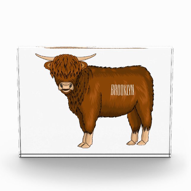 Bloc Photo Highland cow (Devant)