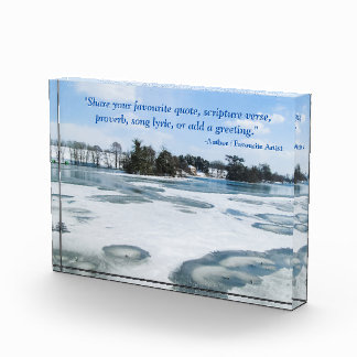 Bloc Photo Icy English Lake - Personnalisé