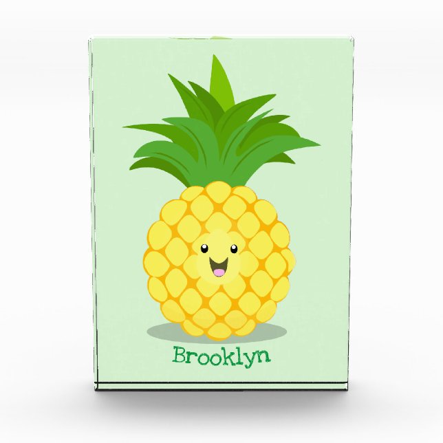 Bloc Photo Illustration d'ananas mignon (Devant)