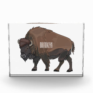 Bloc Photo Illustration de bison