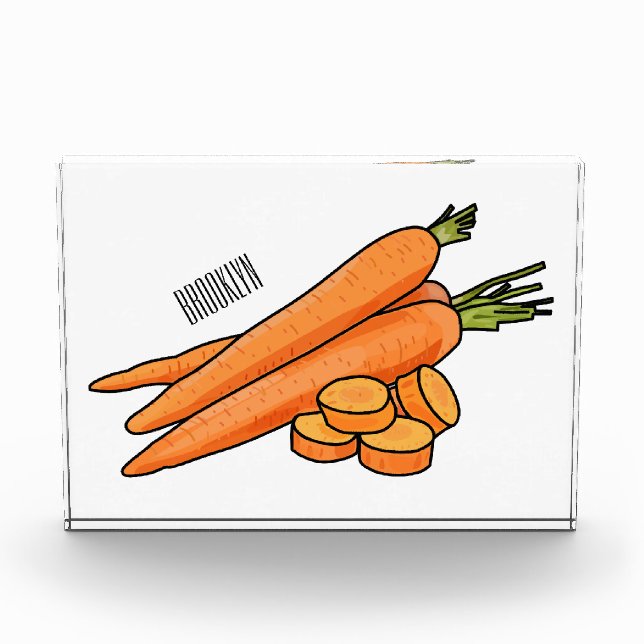 Bloc Photo Illustration de carotte (Devant)