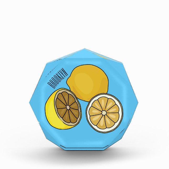 Bloc Photo Illustration de citron (Devant)