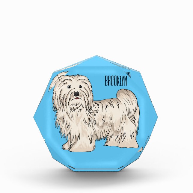 Bloc Photo Illustration de dessin de chien de Havan (Devant)