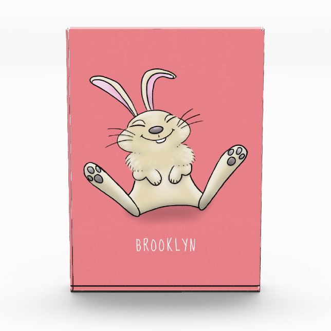Bloc Photo Illustration de dessin de lapin lapin mou (Devant)