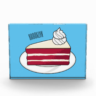 Bloc Photo Illustration de gâteau en velours rouge