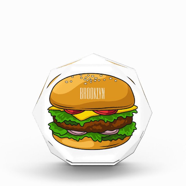 Bloc Photo Illustration de Hamburger (Devant)