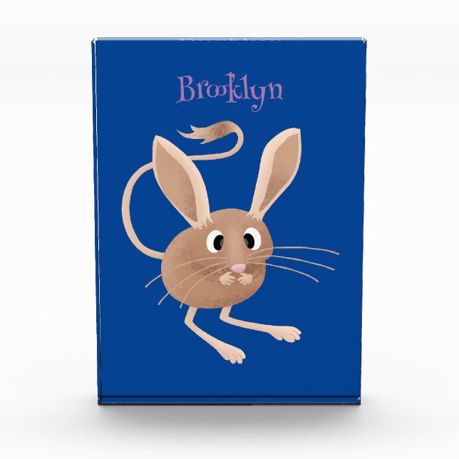 Bloc Photo Illustration de jerboa aux longues oreilles (Devant)