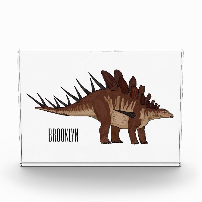 Bloc Photo Illustration de Kentrosaurus (Devant)