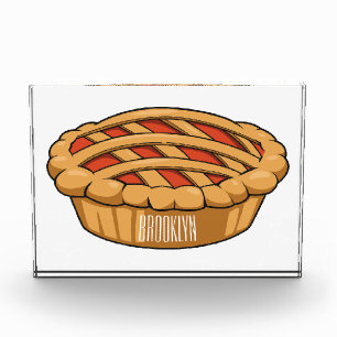 Bloc Photo Illustration de la caricature à tarte
