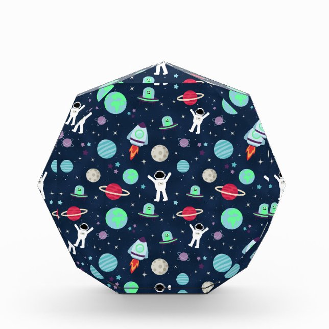 Bloc Photo Illustration de motif spatial (Devant)