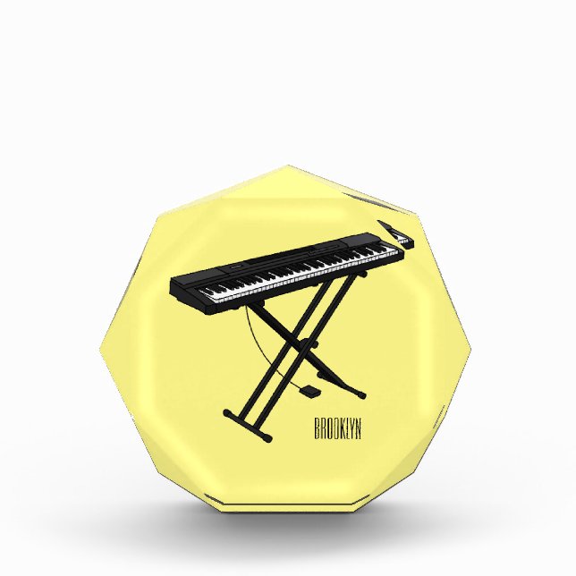Bloc Photo Illustration de piano clavier (Devant)