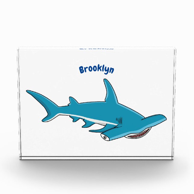 Bloc Photo Illustration de requin marteau (Devant)