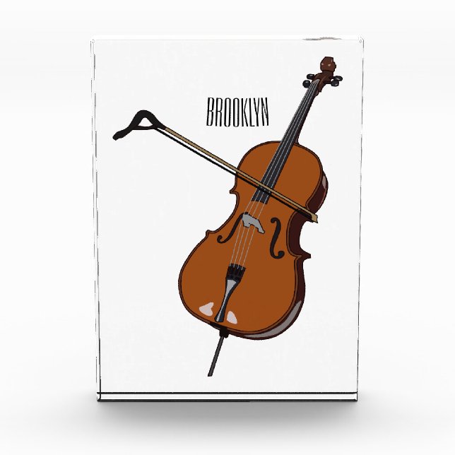 Bloc Photo Illustration de violoncelle (Devant)