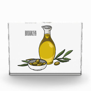 Bloc Photo Illustration d'huile d'olive
