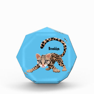 Bloc Photo Illustration d'ocelot mignon
