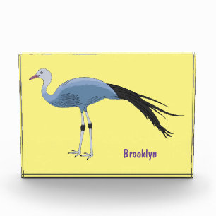 Bloc Photo Illustration d'oiseau de grue bleue