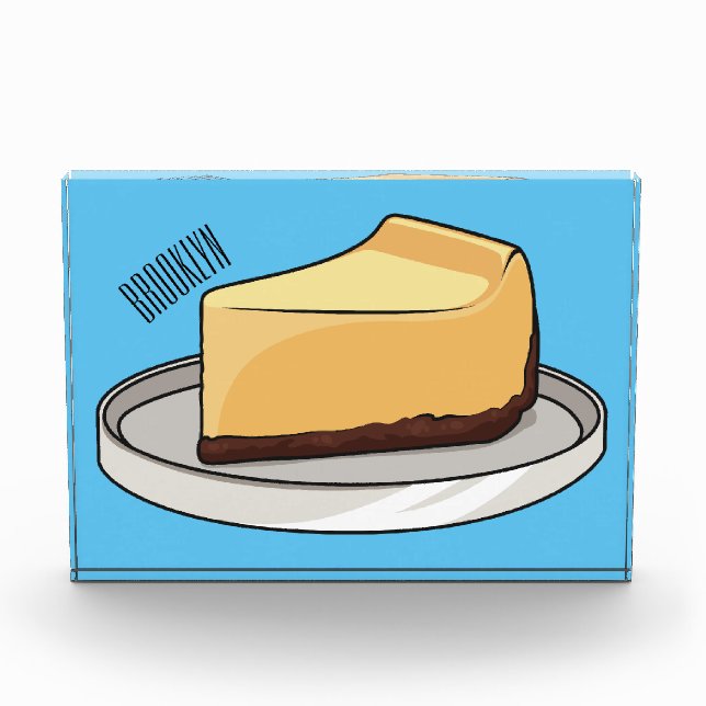 Bloc Photo Illustration du dessin animé Cheesecake (Devant)