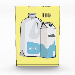 Bloc Photo Illustration du lait