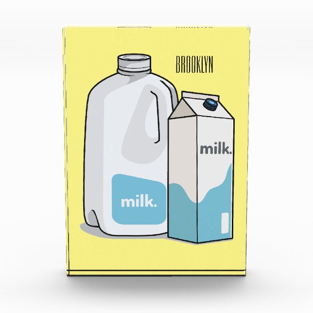Bloc Photo Illustration du lait (Devant)