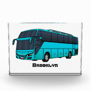 Bloc Photo Illustration d'un autobus à passagers moderne